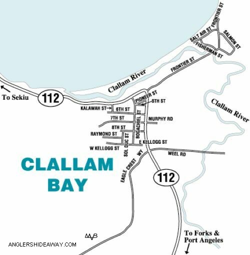 MAP OF CLALLAM BAY