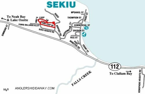 MAP OF SEKIU WASHINGTON