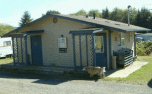 restrooms